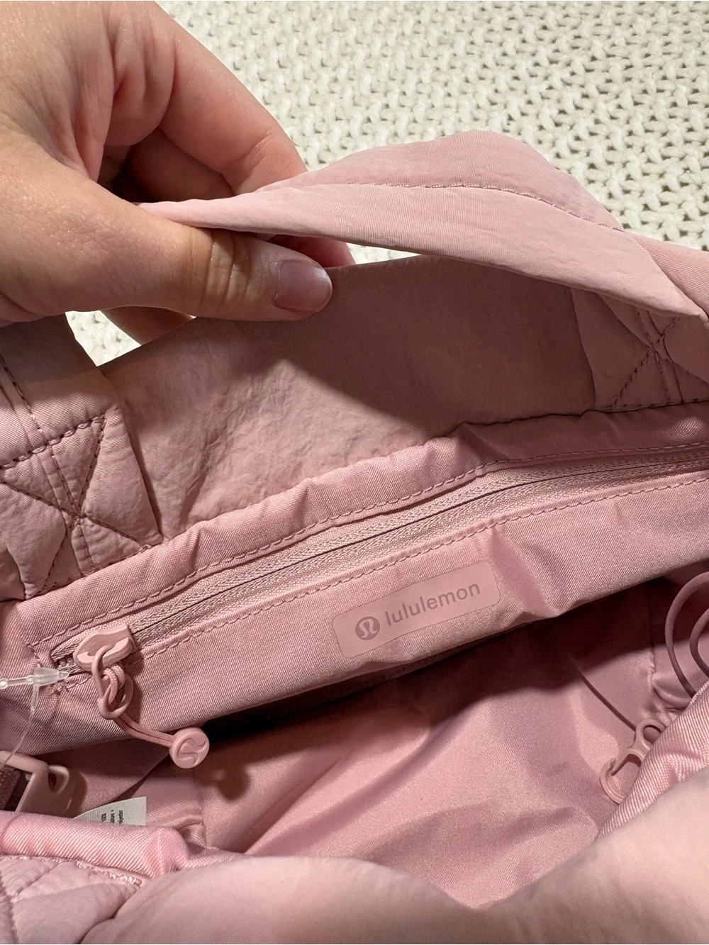 NWT lululemon on my level small tote in pink haze